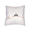 Ljojo Love Birds Red Tree Cushion Cover - Bedroom Decor Pillowcases