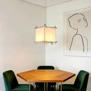 Retro Wabi Sabi LED Pendant Lights Handmade Cloth Hanging Lamp Linen Fabric for Ljojo