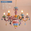 Modern Nordic Rainbow Crown LED Pendant Light Chandelier for Home Decoration by Ljojo