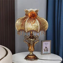 Ljojo Luxe European Table Lamp: LED Retro Desk Light for Living Room, Bedroom, Villa