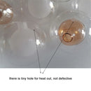 Ljojo 1/4/8pcs Pack 1cm Opening Globe G4 Glass Shade Replacement - D8cm D10cm 11mm Fitter Glass Lampshade Cover