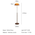 Retro Coffee Color Floor Lamp | Medieval Style Walnut Stand Lights for Living Room by Ljojo