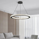 Modern Minimalism Round Ring Led Pendant Lights - Copper Chandeliers by Ljojo