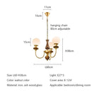 Ljojo Retro Medieval Chandelier American Vintage Rustic Pendant Light Fixture