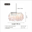 Modern Luxury Shell Chandelier Gold/Chrome Design for Dining & Living Room by Ljojo
