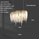 Ljojo Modern Lustre Tassel Chandelier LED Lighting for Living Dining Room Decor