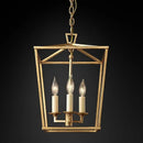 American Corridor E14 Pendant Lights Birdcage Chandelier by Ljojo LED Metal Frame Indoor Lighting