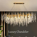 Ljojo Modern Luxury Crystal Chandelier LED Pendant Lamp Indoor Lighting Fixture