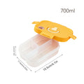 Ljojo 4 Grids Refrigerator Food Storage Box Kitchen Organizer