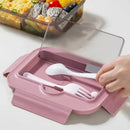 Ljojo Lunch Box Set: Leakproof, Microwave Safe, Divided, for Office Workers, Picnic, Camping