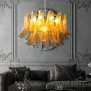 Vintage Amber Glass Indoor Chandelier - Scandinavian Style Lighting by Ljojo