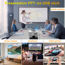 Ljojo™ 4K Android12 WiFi 6 Home Theater Projector 40000 Lumens Full HD 3D HDR10