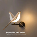 Ljojo Magpie Bird Wall Light - 360° Rotatable Touch Switch LED Wall Sconce