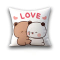 Ljojo 45x45 Cushion Cover, Cute Square Pillowcase, Birthday Wedding Gift