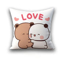 Ljojo 45x45 Cushion Cover, Cute Square Pillowcase, Birthday Wedding Gift