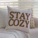 Chenille Embroidered Cushion Cover 18"x18" for Living Room Sofa, Ljojo Beige Pillowcase