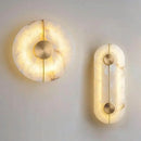 Alabaster Marble Wall Sconce Modern Gold for Bedroom Living Room Decoration by Ljojo