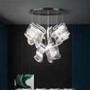 Ljojo Luxury Acrylic Leaf LED Chandelier Dimmable Pendant Light