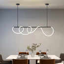 Nordic Hose Led Pendant Lights Dimmable Gold Minimalist Decor Hanging Lamp Ljojo