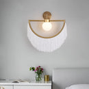 Ljojo Modern Tassel Wall Sconce Light Glass Ball Pendant Home Decor Lighting Fixtured