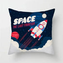 Cartoon Spacecraft Astronaut Rocket Pillowcase for Home Decor - Ljojo