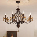 French Crystal LED Chandelier Nordic E14 Lighting Fixture for Living Room by Ljojo