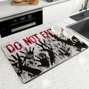 Halloween Dry Coffee Mat Absorbent Placemat Anti-Slip Table Cup Drying Mats by Ljojo