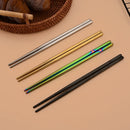 Ljojo 12-Piece Luxury Korean Tableware Set - Stainless Steel Cutlery Fork Spoon Chopsticks