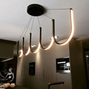 Ljojo Modern U Shape Dining Room Chandelier LED Light Fixtures