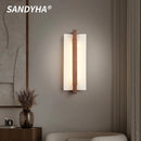 Chinese Style Black Walnut Bedroom Wall Lamps Modern Cracked Artistic Decor Lights by Ljojo