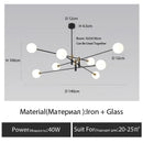 Nordic Minimalist Magic Bean Chandelier: Classic Style for Living & Dining Room by Ljojo