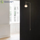 Modern Minimalist Black Swing Arm LED Wall Lamps for Home Decoration by Ljojo