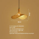 Bamboo Wood Rattan Chandelier Pendant Light for Stylish Living Room Decor by Ljojo