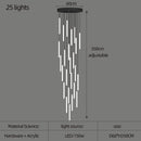 Large Staircase Chandelier LED Long Lamp for Home Hotel Hall Suspension Ljojo Chandelier Lighting