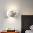 Ljojo 4-Layer White Metal Wall Lamp Modern Creative Light for Bedroom Living Room