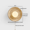 Ljojo LED Indoor Wall Sconce Yellow Travertine Glass Ball Luxury Bedroom Lamp
