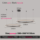 Ljojo LED Chandelier: Modern Dining Room Lighting for Bedroom, Living Room, and Study