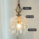 Ljojo Medieval Crystal Wall Lamp Bedroom Living Room Luxury French Glass Lights