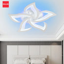 Ljojo Lotus Ceiling Chandelier: Modern Luxury LED Bedroom Lamp Art Decor Lighting