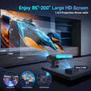 Ljojo™ Mini 720P Android 11 4K Projector 300ANSI Wifi6 BT5.0 Portable Cinema Outdoor