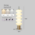 Italian Design Gourd Floor Lamp Cream Wind Sofa Side Ambient Light Ljojo Acrylic Metal LED