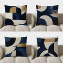 Geometric Pattern Throw Pillow by Ljojo for Modern Decor - Sofa, Bedroom, Car