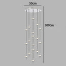 Ljojo LED Staircase Chandeliers: Modern Home Pendant Light Lamps for Living Room