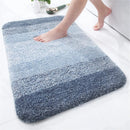 Ljojo Luxury U-Shape Bathroom Rug: Soft, Absorbent, Non-Slip Plush Shower Mat