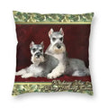 Ljojo Miniature Schnauzer Dog Cartoon Cushion Cover for Sofa - Puppy Lover's Nordic Pillow