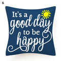 Flower Letter Print Cushion Cover for Stylish Home Decor by Ljojo