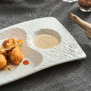 Ljojo Matte Ceramic Serving Plate Set for Molecular Cuisine and Sushi Dining