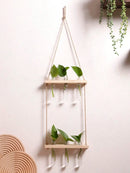 Ljojo™ Air Plants Wall Hanging Floating Shelf Boho Art Home Decor