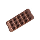 Ljojo 15-Hole Silicone Chocolate Mold: Creative Jelly Candy Cake Ice Grid Baking Mould