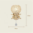 Ljojo LED Crystal Wall Lamp for Corridor Bedroom and Aisle Lighting